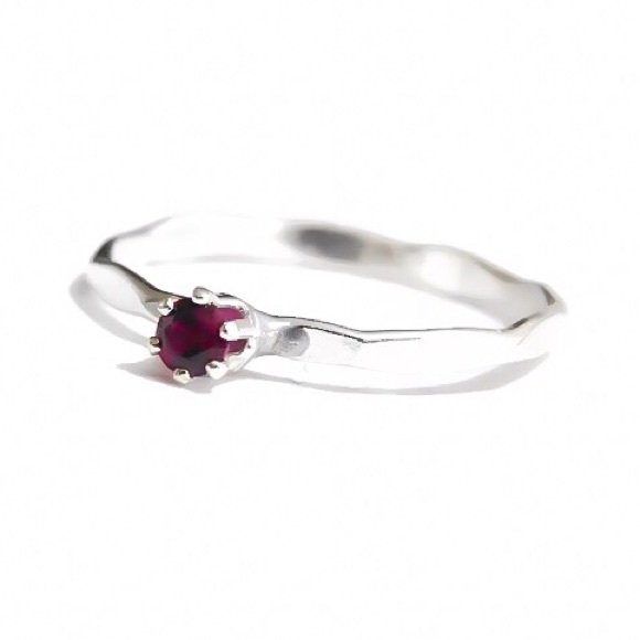 (2-15) 925 Sterling Silver Genuine 3mm Pink Ruby Gemstone Faceted Solitaire Ring - Picture 2 of 9